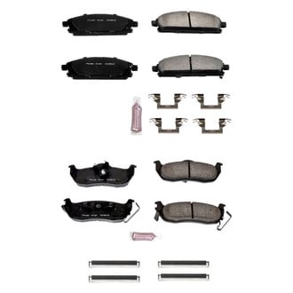 PowerStop® - Z23 Evolution Sport Performance Carbon-Fiber Ceramic Front and Rear Brake Pad Set
