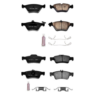 PowerStop® - Z23 Evolution Sport Performance Carbon-Fiber Ceramic Front and Rear Brake Pad Set