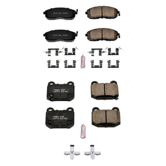 PowerStop® - Z23 Evolution Sport Performance Carbon-Fiber Ceramic Front and Rear Brake Pad Set