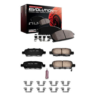 PowerStop® - Z23 Evolution Sport Performance Carbon-Fiber Ceramic Front and Rear Brake Pad Set