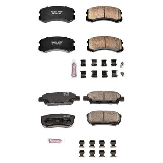 PowerStop® - Z23 Evolution Sport Performance Carbon-Fiber Ceramic Front and Rear Brake Pad Set