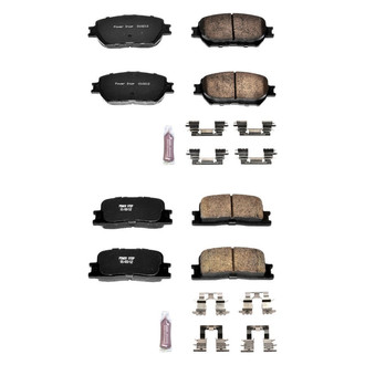 PowerStop® - Z23 Evolution Sport Performance Carbon-Fiber Ceramic Front and Rear Brake Pad Set