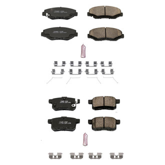 PowerStop® - Z23 Evolution Sport Performance Carbon-Fiber Ceramic Front and Rear Brake Pad Set