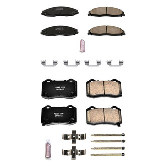 PowerStop® - Z23 Evolution Sport Performance Carbon-Fiber Ceramic Front and Rear Brake Pad Set