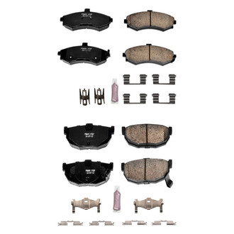 PowerStop® - Z23 Evolution Sport Performance Carbon-Fiber Ceramic Front and Rear Brake Pad Set