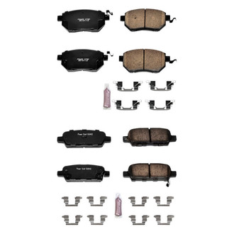 PowerStop® - Z23 Evolution Sport Performance Carbon-Fiber Ceramic Front and Rear Brake Pad Set