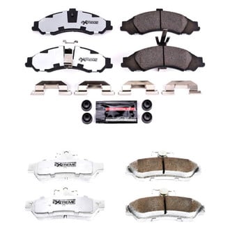PowerStop® - Z26 Extreme Street Performance Carbon-Fiber Ceramic Front and Rear Brake Pad Set