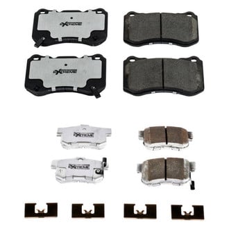 PowerStop® - Z26 Extreme Street Performance Carbon-Fiber Ceramic Front and Rear Brake Pad Set