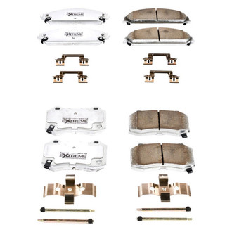 PowerStop® - Z26 Extreme Street Performance Carbon-Fiber Ceramic Front and Rear Brake Pad Set