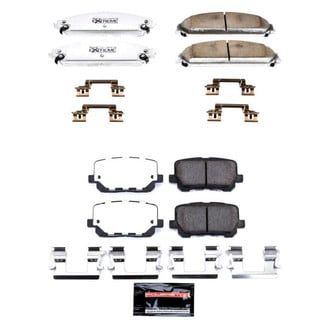 PowerStop® - Z26 Extreme Street Performance Carbon-Fiber Ceramic Front and Rear Brake Pad Set