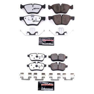 PowerStop® - Z26 Extreme Street Performance Carbon-Fiber Ceramic Front and Rear Brake Pad Set