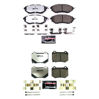 PowerStop® - Z26 Extreme Street Performance Carbon-Fiber Ceramic Front and Rear Brake Pad Set