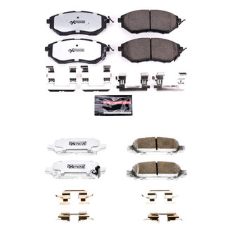 PowerStop® - Z26 Extreme Street Performance Carbon-Fiber Ceramic Front and Rear Brake Pad Set