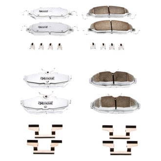 PowerStop® - Z26 Extreme Street Performance Carbon-Fiber Ceramic Front and Rear Brake Pad Set