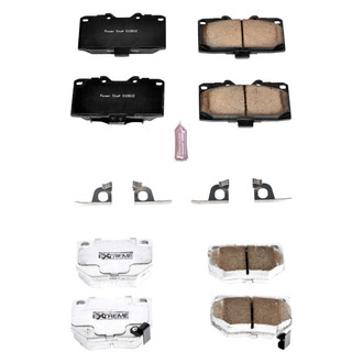 PowerStop® - Z26 Extreme Street Performance Carbon-Fiber Ceramic Front and Rear Brake Pad Set