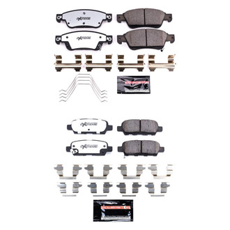 PowerStop® - Z26 Extreme Street Performance Carbon-Fiber Ceramic Front and Rear Brake Pad Set