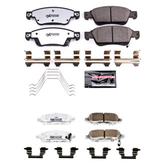 PowerStop® - Z26 Extreme Street Performance Carbon-Fiber Ceramic Front and Rear Brake Pad Set