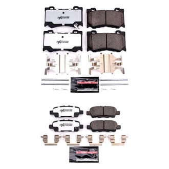 PowerStop® - Z26 Extreme Street Performance Carbon-Fiber Ceramic Front and Rear Brake Pad Set