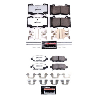 PowerStop® - Z26 Extreme Street Performance Carbon-Fiber Ceramic Front and Rear Brake Pad Set