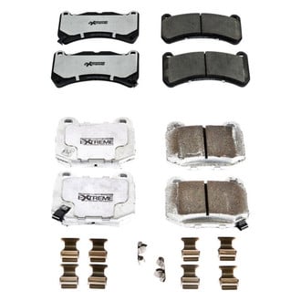 PowerStop® - Z26 Extreme Street Performance Carbon-Fiber Ceramic Front and Rear Brake Pad Set