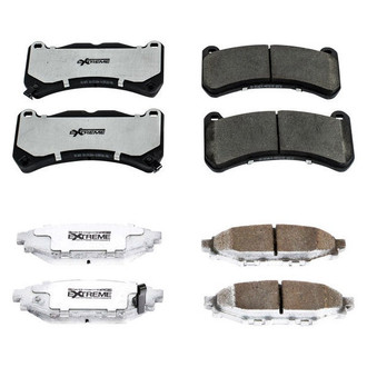 PowerStop® - Z26 Extreme Street Performance Carbon-Fiber Ceramic Front and Rear Brake Pad Set