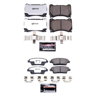 PowerStop® - Z26 Extreme Street Performance Carbon-Fiber Ceramic Front and Rear Brake Pad Set