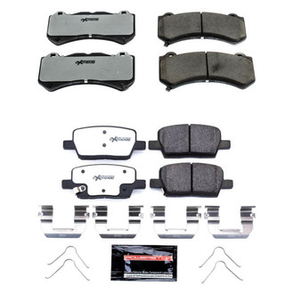 PowerStop® - Z26 Extreme Street Performance Carbon-Fiber Ceramic Front and Rear Brake Pad Set