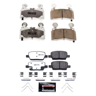 PowerStop® - Z26 Extreme Street Performance Carbon-Fiber Ceramic Front and Rear Brake Pad Set