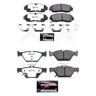 PowerStop® - Z26 Extreme Street Performance Carbon-Fiber Ceramic Front and Rear Brake Pad Set