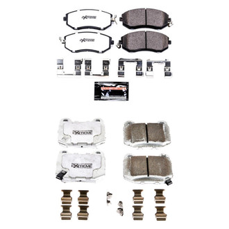 PowerStop® - Z26 Extreme Street Performance Carbon-Fiber Ceramic Front and Rear Brake Pad Set