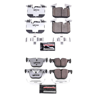 PowerStop® - Z26 Extreme Street Performance Carbon-Fiber Ceramic Front and Rear Brake Pad Set