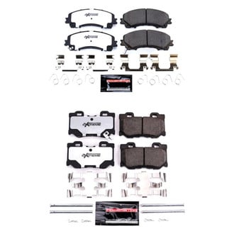 PowerStop® - Z26 Extreme Street Performance Carbon-Fiber Ceramic Front and Rear Brake Pad Set