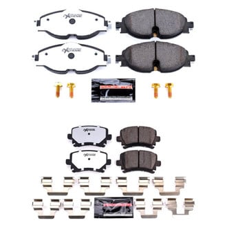 PowerStop® - Z26 Extreme Street Performance Carbon-Fiber Ceramic Front and Rear Brake Pad Set