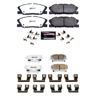 PowerStop® - Z26 Extreme Street Performance Carbon-Fiber Ceramic Front and Rear Brake Pad Set