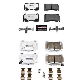 PowerStop® - Z26 Extreme Street Performance Carbon-Fiber Ceramic Front and Rear Brake Pad Set