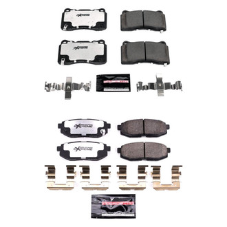 PowerStop® - Z26 Extreme Street Performance Carbon-Fiber Ceramic Front and Rear Brake Pad Set