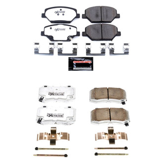PowerStop® - Z26 Extreme Street Performance Carbon-Fiber Ceramic Front and Rear Brake Pad Set