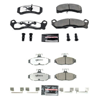 PowerStop® - Z26 Extreme Street Performance Carbon-Fiber Ceramic Front and Rear Brake Pad Set