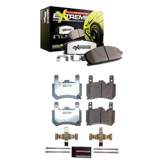 PowerStop® - Z26 Extreme Street Performance Carbon-Fiber Ceramic Front and Rear Brake Pad Set