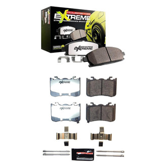 PowerStop® - Z26 Extreme Street Performance Carbon-Fiber Ceramic Front and Rear Brake Pad Set