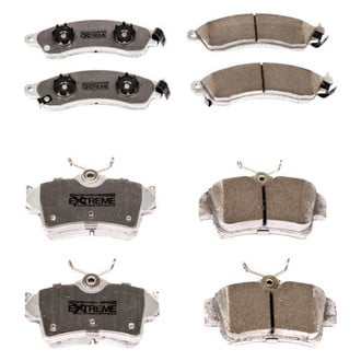 PowerStop® - Z26 Extreme Street Performance Carbon-Fiber Ceramic Front and Rear Brake Pad Set