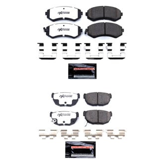 PowerStop® - Z26 Extreme Street Performance Carbon-Fiber Ceramic Front and Rear Brake Pad Set