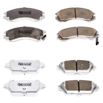PowerStop® - Z26 Extreme Street Performance Carbon-Fiber Ceramic Front and Rear Brake Pad Set