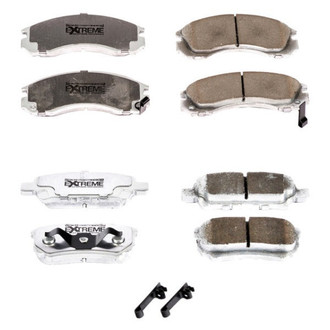PowerStop® - Z26 Extreme Street Performance Carbon-Fiber Ceramic Front and Rear Brake Pad Set