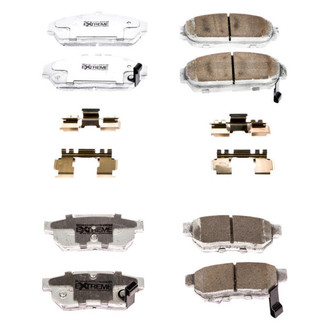 PowerStop® - Z26 Extreme Street Performance Carbon-Fiber Ceramic Front and Rear Brake Pad Set