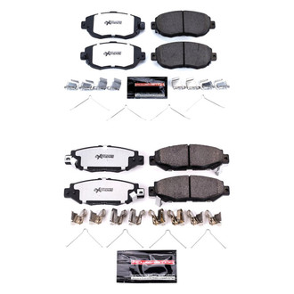 PowerStop® - Z26 Extreme Street Performance Carbon-Fiber Ceramic Front and Rear Brake Pad Set