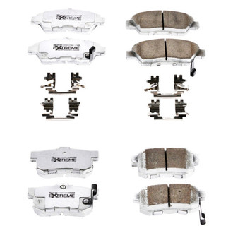 PowerStop® - Z26 Extreme Street Performance Carbon-Fiber Ceramic Front and Rear Brake Pad Set