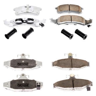 PowerStop® - Z26 Extreme Street Performance Carbon-Fiber Ceramic Front and Rear Brake Pad Set
