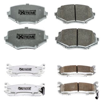 PowerStop® - Z26 Extreme Street Performance Carbon-Fiber Ceramic Front and Rear Brake Pad Set