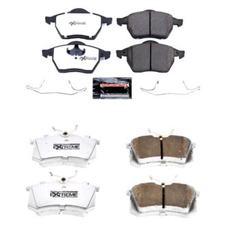 PowerStop® - Z26 Extreme Street Performance Carbon-Fiber Ceramic Front and Rear Brake Pad Set